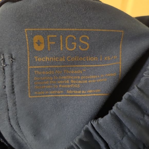 Figs Zamora High Waisted Blue Scrubs Size XS/P - Picture 5 of 5